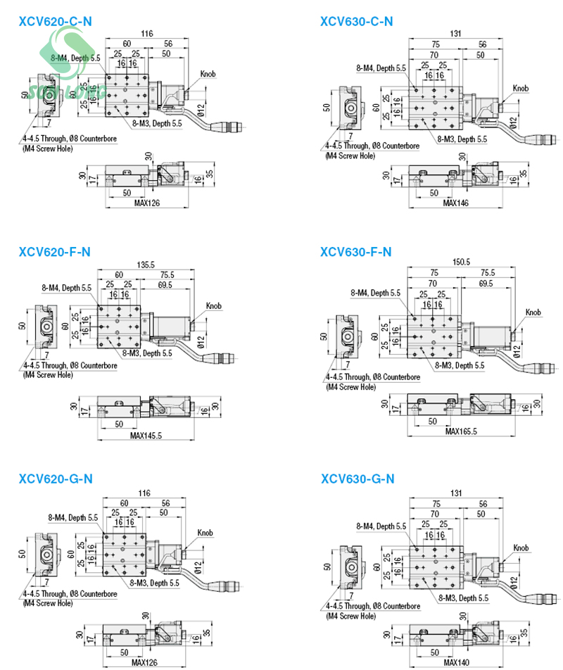 Trục X XCV620/XCV630