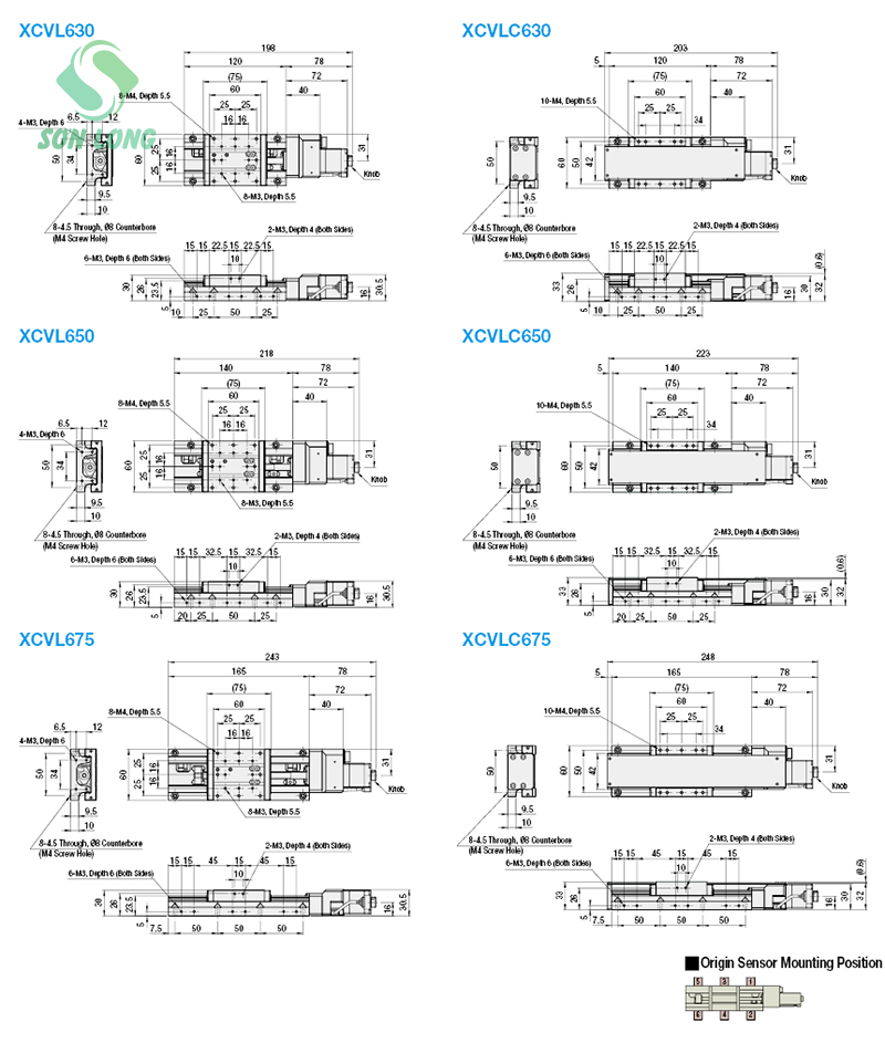Trục X XCVL630/XCVLC630/XCVL650/XCVLC650/XCVL675/XCVLC675