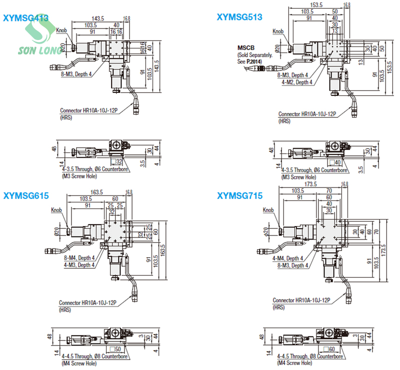 XY-Axis XYMSG431/XYMSG531/XYMSG615/XYMSG715/XYMSG430/XYMSG530/XYMSG650/XYMSG750