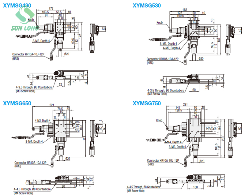 XY-Axis XYMSG431/XYMSG531/XYMSG615/XYMSG715/XYMSG430/XYMSG530/XYMSG650/XYMSG750