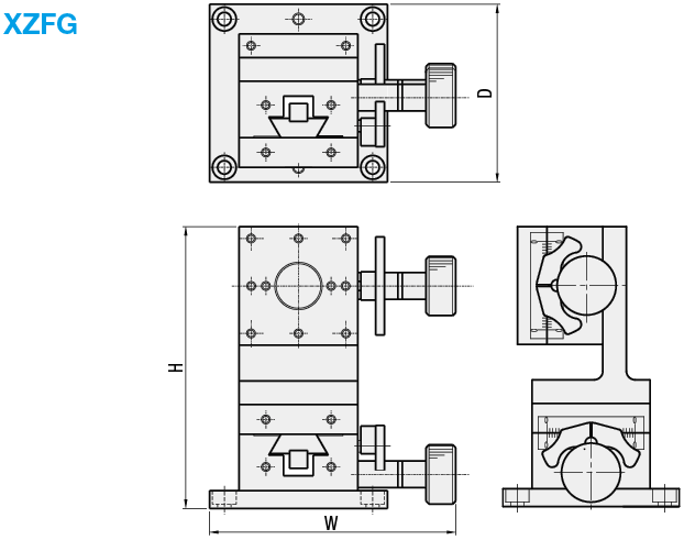 [High Precision] Dovetail Slide, XZ-Axis, Rack & Pinion